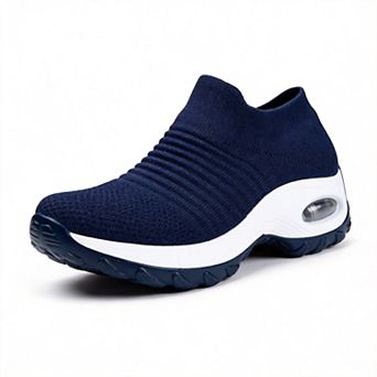 Women Slip On Walking Sneakers Mesh Arch Support Cushioned Lightweight