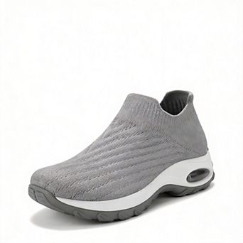 Women Slip On Walking Sneakers Mesh Arch Support Cushioned Lightweight
