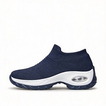 Women Slip-on Walking Shoes Mesh Athletic Sneakers Work