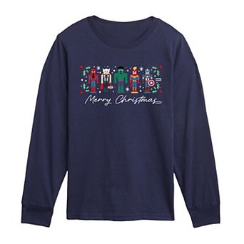 Boys 8-20 Marvel Merry Christmas Nutcrackers Long Sleeve Graphic Tee
