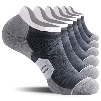 6 Pack Ankle Running Socks Cushion Arch Support Athletic Tab unisex