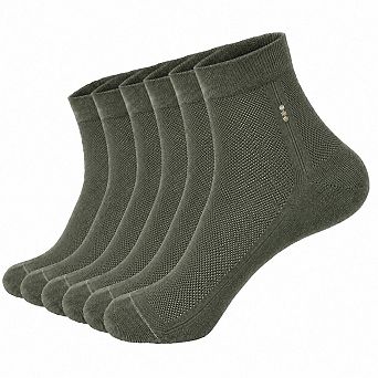 6 Pack Athletic Mesh Ankle Socks Breathable Wicking Gym unisex