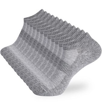 12 Pairs Ankle Socks No Show Low Cut Athletic Liner Non Slip