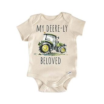Farmhand Farmer Tractor Newborn Baby Onesie®