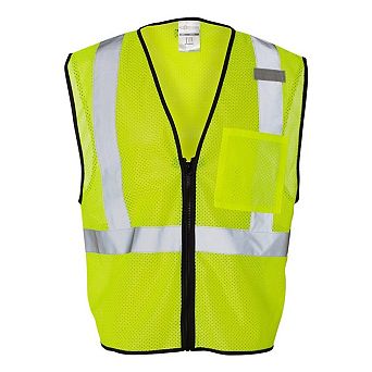 Kishigo Single Pocket Zipper Mesh Class 2 Vest