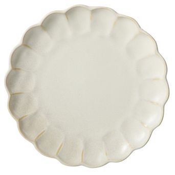 Bloomhouse Yuelu Bloom 4 pc 10.75 in Scallop Embossed Dinner Plate Set