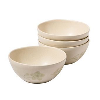 Bloomhouse Porto Petals Portugal 4 pc Reactive Stoneware Cereal Bowl Set