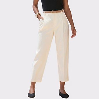 Lascana Women's Belted Cropped Trousers
