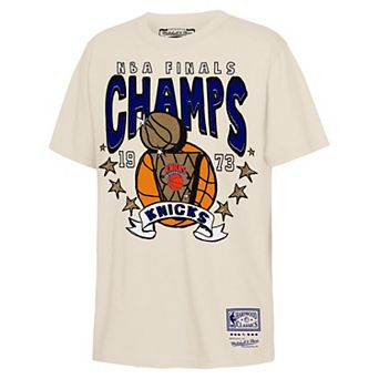 Toddler Mitchell & Ness Natural New York Knicks 2026 NBA Finals Champions Retro T-Shirt