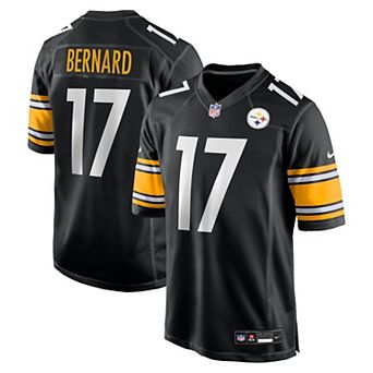 Men's Nike Germie Bernard Black Pittsburgh Steelers Game Jersey