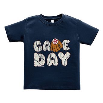 Toddler Soft as a Grape Navy Boston Red Sox Game Day T-Shirt