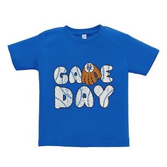 Toddler Soft as a Grape Royal New York Mets Game Day T-Shirt