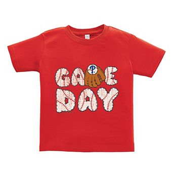 Toddler Soft as a Grape Red Philadelphia Phillies Game Day T-Shirt