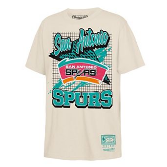 Toddler Mitchell & Ness Natural San Antonio Spurs Retro Wizard T-Shirt