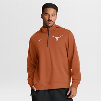 Men's Nike Texas Orange Texas Longhorns Coaches Premium Dri-FIT Quarter-Zip Hoodie
