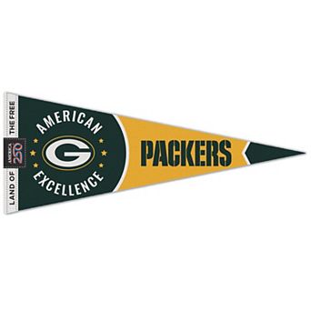 "WinCraft Green Bay Packers 12"" x 30"" America 250 Premium Pennant"