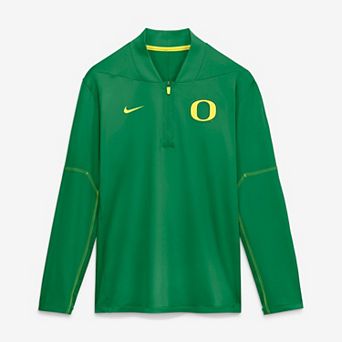 Men's Nike Green Oregon Ducks 2026 Sideline Midweight Half-Zip Dri-FIT Pullover