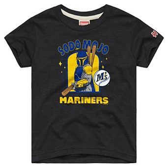 Toddler Homage Charcoal Seattle Mariners Star Wars x MLB Dark Side T-Shirt