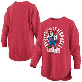 Women's Pressbox Scarlet Nebraska Huskers Blitz Long Sleeve T-Shirt