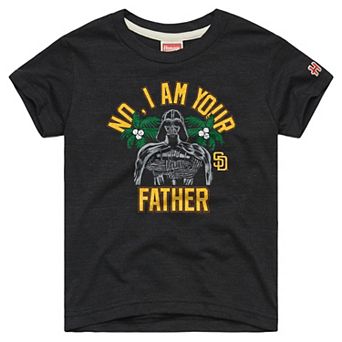 Toddler Homage Charcoal San Diego Padres Star Wars x MLB Dark Side T-Shirt