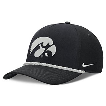 Unisex Nike Black Iowa Hawkeyes Rope Rise Adjustable Hat