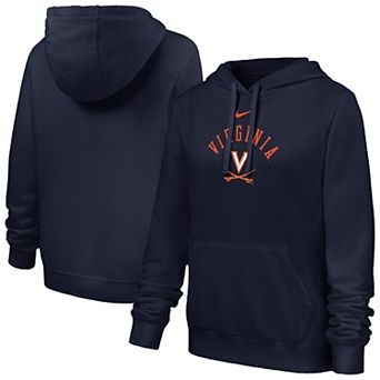 Women's Nike Navy Virginia Cavaliers Club Fleece Hoodie