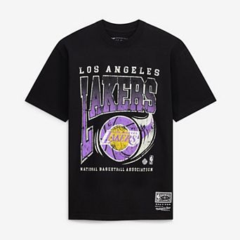 Men's Mitchell & Ness Black Los Angeles Lakers Ball Out T-Shirt
