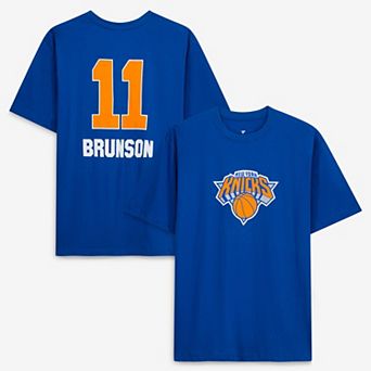 Men's Fanatics Jalen Brunson Blue New York Knicks Big & Tall Name & Number T-Shirt