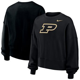 Women's Nike Black Purdue Boilermakers Phoenix Fleece Pullover Sweatshirt