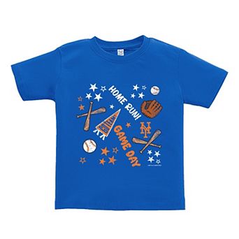 Toddler Soft as a Grape Royal New York Mets Home Run T-Shirt