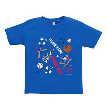 Toddler Soft as a Grape Royal Toronto Blue Jays Home Run T-Shirt