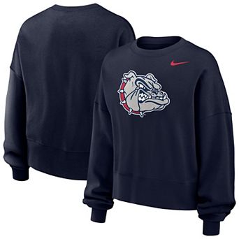 Women's Nike Navy Gonzaga Bulldogs Phoenix Fleece Pullover Sweatshirt