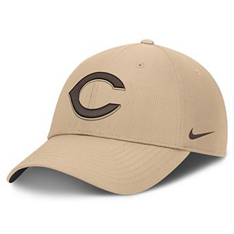 Men's Nike Khaki Cincinnati Reds Desert Ripstop Club Adjustable Hat