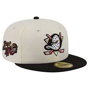 Men's New Era Cream Anaheim Ducks 250th Anniversary of the United States Two-Tone 59FIFTY Fitted Hat