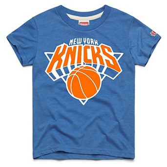 Toddler Homage Royal New York Knicks Logo Tri-Blend T-Shirt