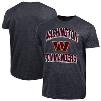 Men's Champion Black Washington Commanders Ultimate Tri-Blend T-Shirt