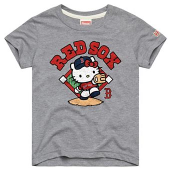 Toddler Homage Gray Boston Red Sox Hello Kitty x MLB Tri-Blend T-Shirt