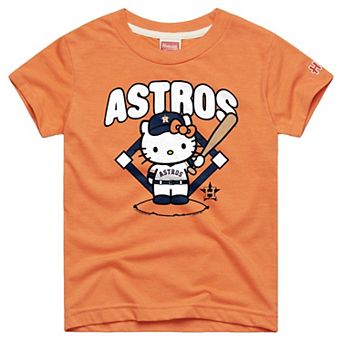 Toddler Homage Orange Houston Astros Hello Kitty x MLB Tri-Blend T-Shirt