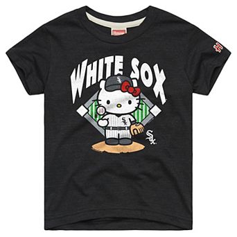 Toddler Homage Charcoal Chicago White Sox Hello Kitty x MLB Tri-Blend T-Shirt