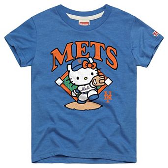 Toddler Homage Royal New York Mets Hello Kitty x MLB Tri-Blend T-Shirt