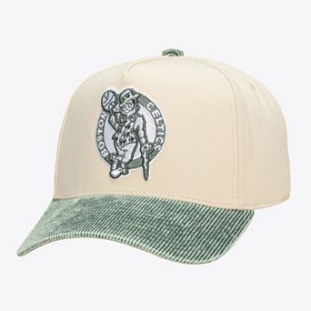 Unisex Mitchell & Ness Cream/Green Boston Celtics Faded Pro Snapback Hat