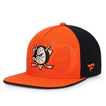 Men's Fanatics Orange/Black Anaheim Ducks Snapback Hat