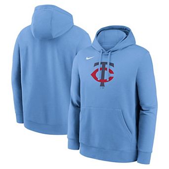 Men's Nike Light Blue Minnesota Twins Logo Club Fleece Hoodie