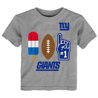 Toddler Heather Gray New York Giants Americana Pop T-Shirt