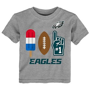 Toddler Heather Gray Philadelphia Eagles Americana Pop T-Shirt