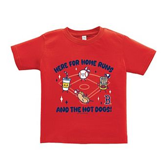 Toddler Soft as a Grape Red Boston Red Sox Snack T-Shirt