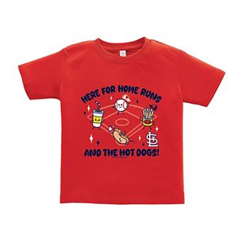 Toddler Soft as a Grape Red St. Louis Cardinals Snack T-Shirt