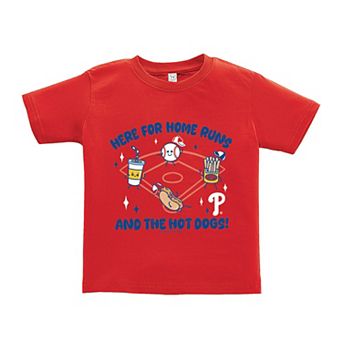 Toddler Soft as a Grape Red Philadelphia Phillies Snack T-Shirt