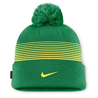 Unisex Nike Green Oregon Ducks 2026 On-Field Cuffed Knit Hat with Pom