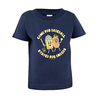 Infant Soft as a Grape Navy Milwaukee Brewers Snack T-Shirt